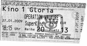 Eintrittskarte Operation Walküre