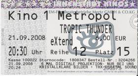 Eintrittskarte Tropic Thunder