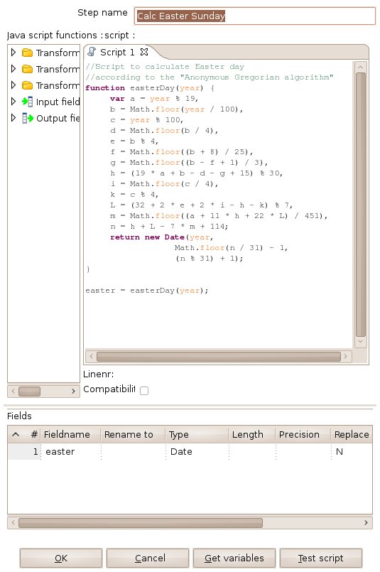 13 HowTo Create a Datedimension in PDI