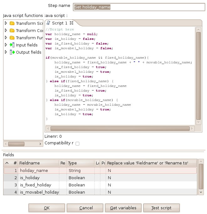 20 HowTo Create a Datedimension in PDI